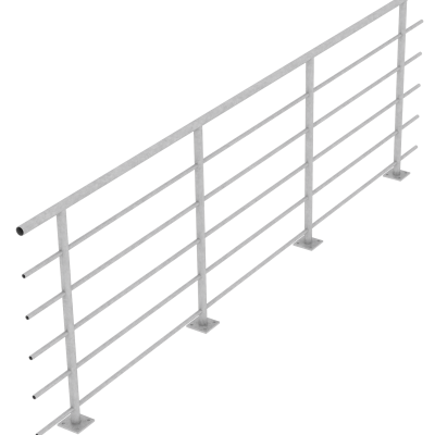 2.1 balustrada z poziomym wypełnieniem